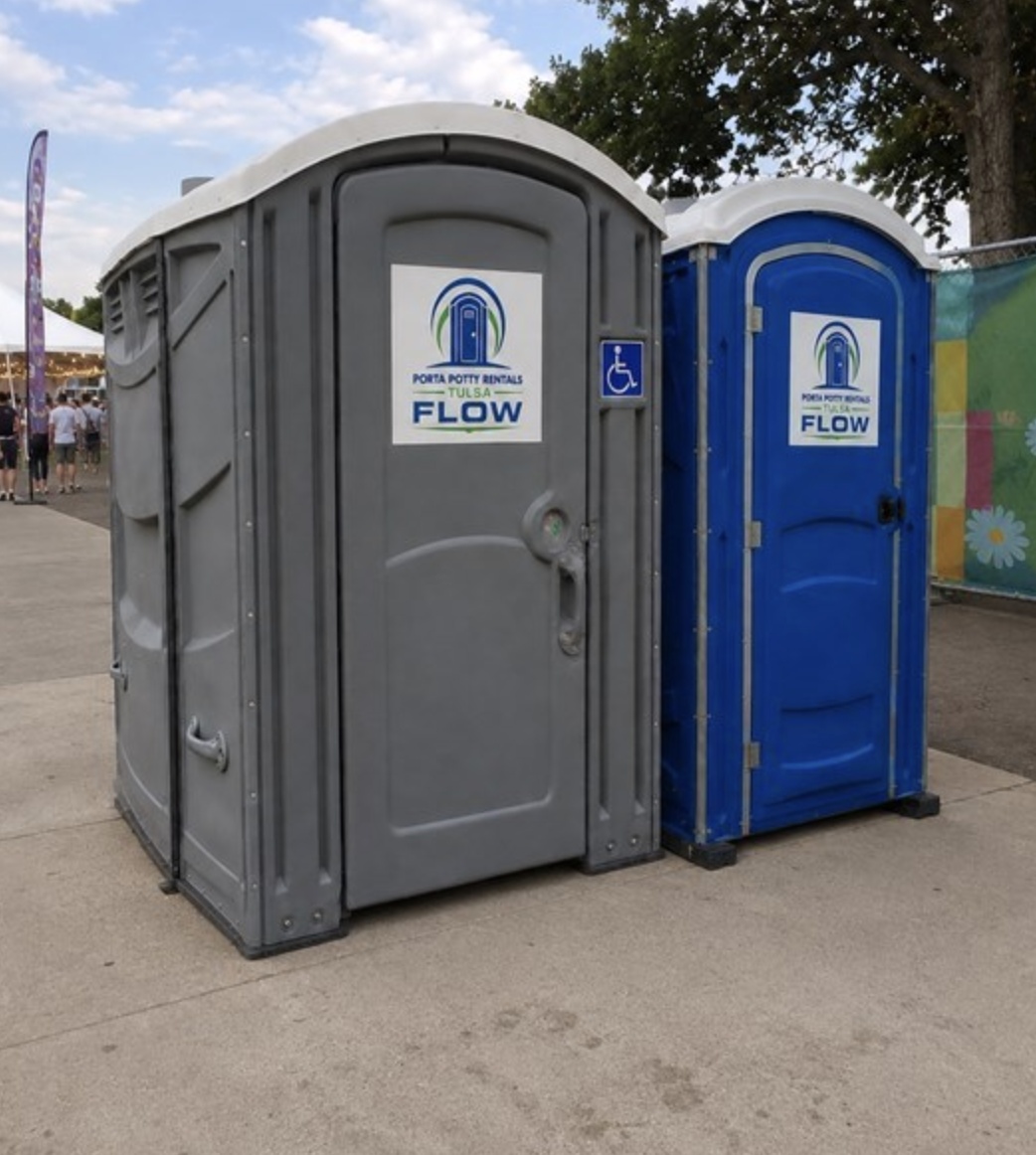 ADA and standard porta potty side by side